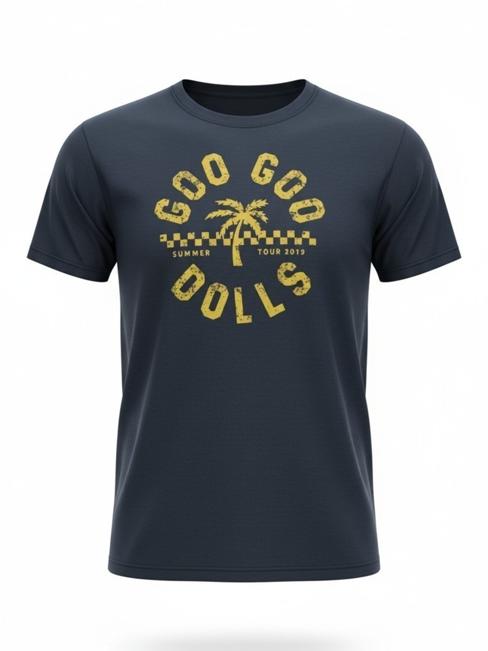 Goo Goo Dolls 2019 Summer Tour Graphic Band T-Shirt 2XL Blue